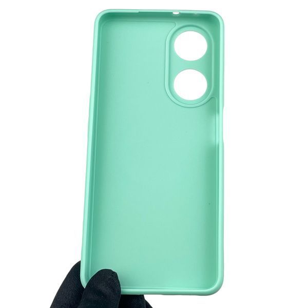 Чохол для OPPO A98 5G з квадратними гранями із захистом камери на оппо а98 5г м'ятний 0012456 фото