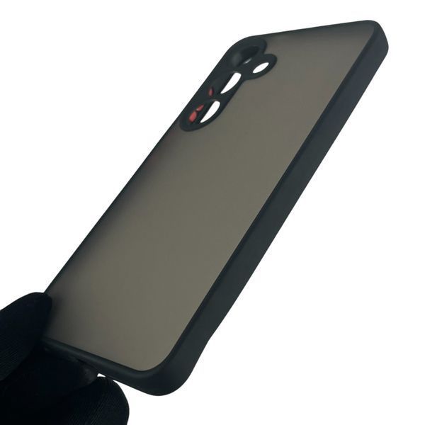 Чехол для Samsung Galaxy S24 (SM-S921B) матовый с высокими бортами с защитой камеры на самсунг с24 чёрный 0012125 фото