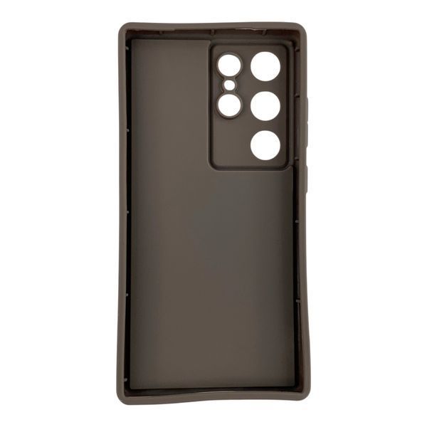 Чехол силиконовый Soft Touch для Samsung Galaxy S24 Ultra коричневый (Полная защита камеры) 0054092 фото