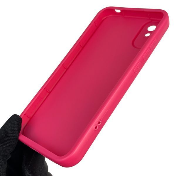Чехол силиконовый оригинальный Soft Touch с 3D принтом смешного теда мишки для Xiaomi Redmi 9A малиновый (Полная защита камеры) 0048914 фото