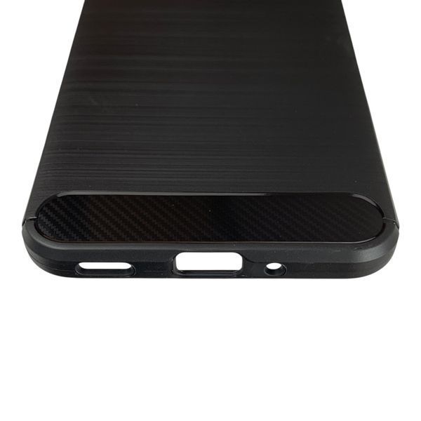 Чехол для телефона Samsung Galaxy A17 4G (SM-A175F) карбоновый противоударный с высокими бортами черный 0052125 фото