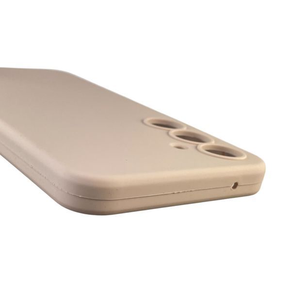 Чехол для Samsung Galaxy A55 5G (SM-A556B) силиконовый с микрофиброй нескользящий на самсунг а55 5г пудровый 0032081 фото