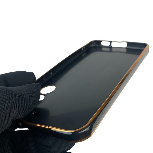 Чехол для Samsung Galaxy S23 Plus SM-S916B с кольцом MagSafe с золотой окантовкой на самсунг с23 + черный gs1 0021570 фото