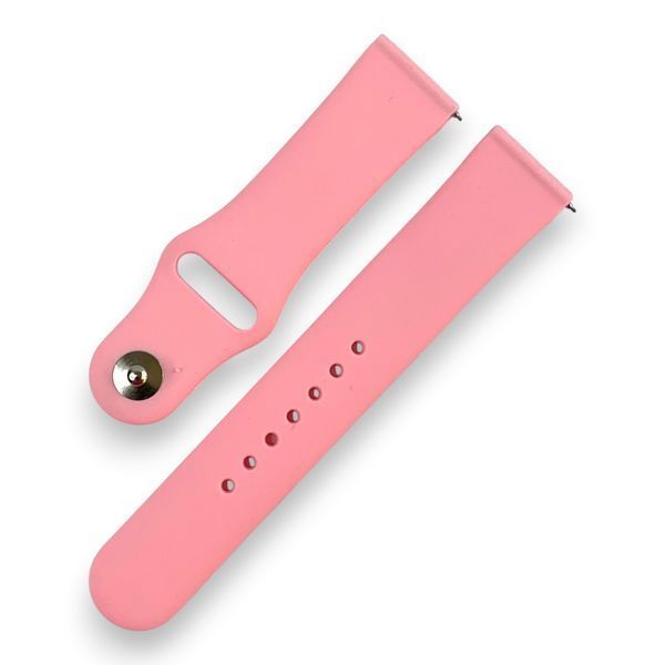 Ремінець силіконовий 20 мм для Realme Watch (RMA161) рожевий 0055367 фото