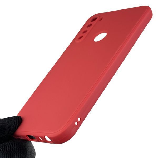 Чохол для Xiaomi Redmi Note 8 2021 з квадратними гранями із захистом камери на сяомі редмі нот 8 2021 червоний 0012909 фото