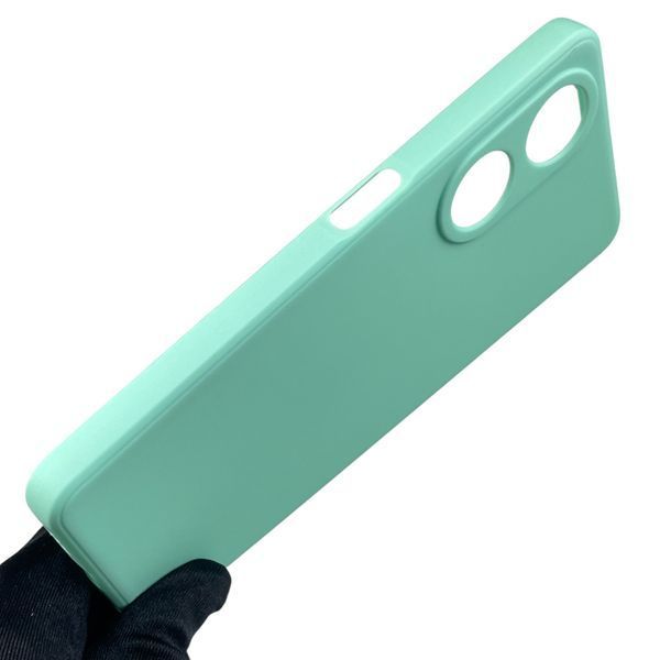 Чохол для OPPO A98 5G з квадратними гранями із захистом камери на оппо а98 5г м'ятний 0012456 фото