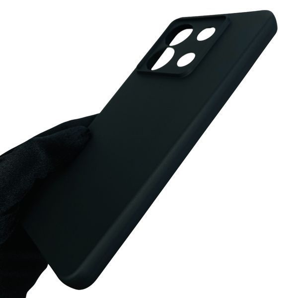 Чохол для Xiaomi Poco X6 із квадратними гранями із захистом камери на сяомі поко х6 чорний 0001739 фото