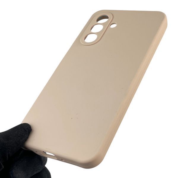 Чехол для Samsung Galaxy A26 (SM-A266) силиконовый с микрофиброй нескользящий на самсунг а26 пудровый 0031889 фото
