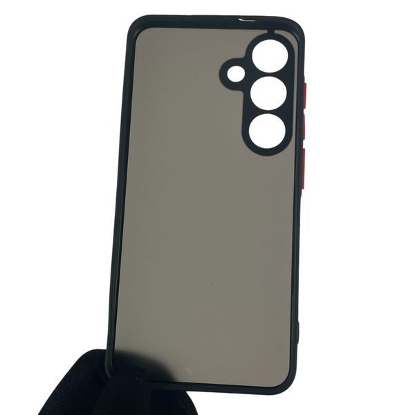 Чехол для Samsung Galaxy S24 (SM-S921B) матовый с высокими бортами с защитой камеры на самсунг с24 чёрный 0012125 фото