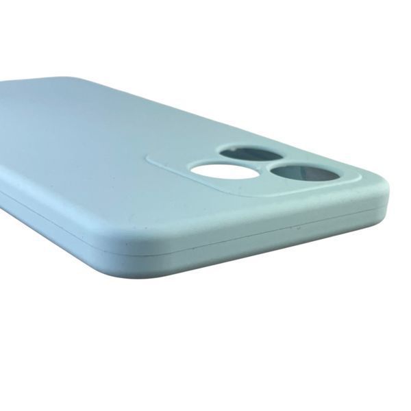 Чохол для Realme C53 силіконовий з мікрофіброю нековзний на реалмі с53 блакитний 0031809 фото