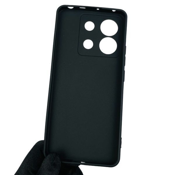 Чохол для Xiaomi Poco X6 із квадратними гранями із захистом камери на сяомі поко х6 чорний 0001739 фото