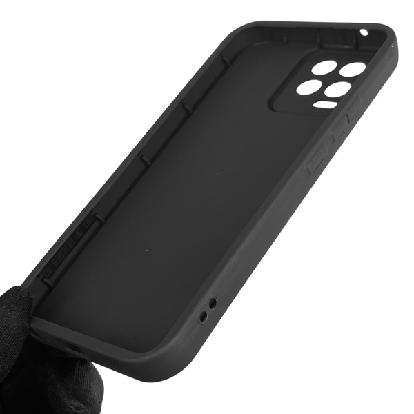 Чехол силиконовый Soft Touch с 3D принтом Майнкрафт для Realme 8 Pro черный (Полная защита камеры) 0041092 фото
