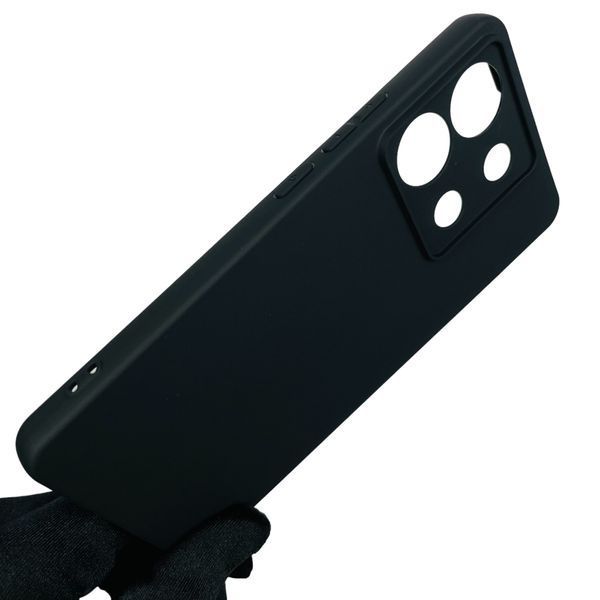 Чохол для Xiaomi Poco X6 із квадратними гранями із захистом камери на сяомі поко х6 чорний 0001739 фото