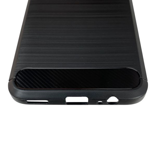 Чехол для телефона Huawei P Smart Z карбоновый противоударный с высокими бортами черный 0051786 фото