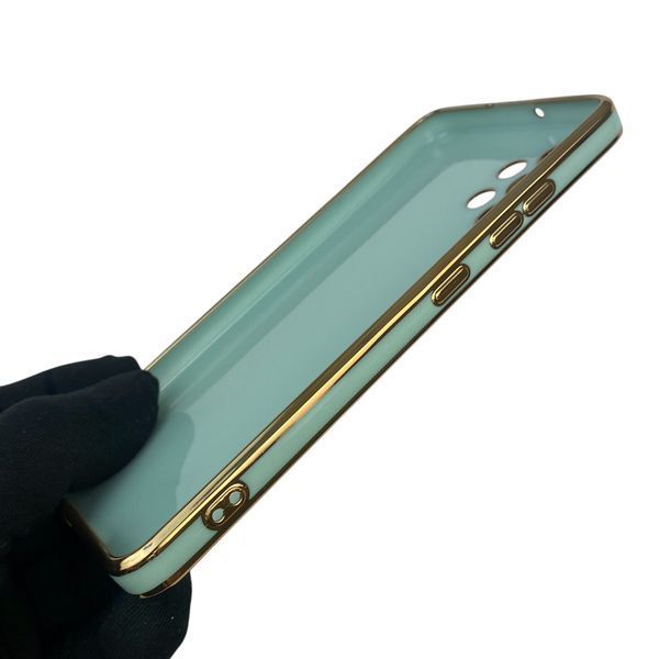 Чохол для Samsung Galaxy A32 4G (SM-A325F) глянцевий із захистом камери із золотою окантовкою на самсунг а32 4г бірюзовий gs1 0019740 фото