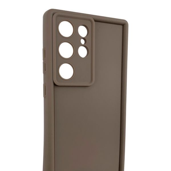 Чехол силиконовый Soft Touch для Samsung Galaxy S24 Ultra коричневый (Полная защита камеры) 0054092 фото