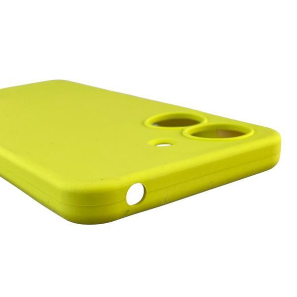 Чехол для Xiaomi Redmi 13C силиконовый с микрофиброй нескользящий на сяоми редми 13с желтый 0032589 фото