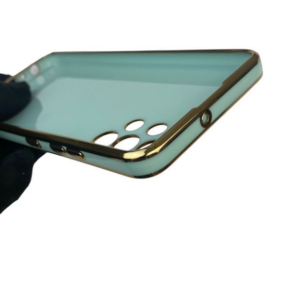 Чохол для Samsung Galaxy A32 4G (SM-A325F) глянцевий із захистом камери із золотою окантовкою на самсунг а32 4г бірюзовий gs1 0019740 фото