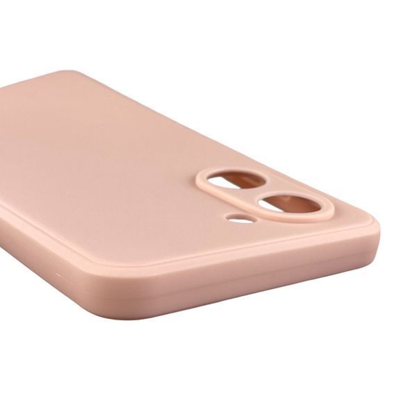Чохол для OPPO A17k з квадратними гранями із захистом камери на оппо а17к пудровий 0012506 фото