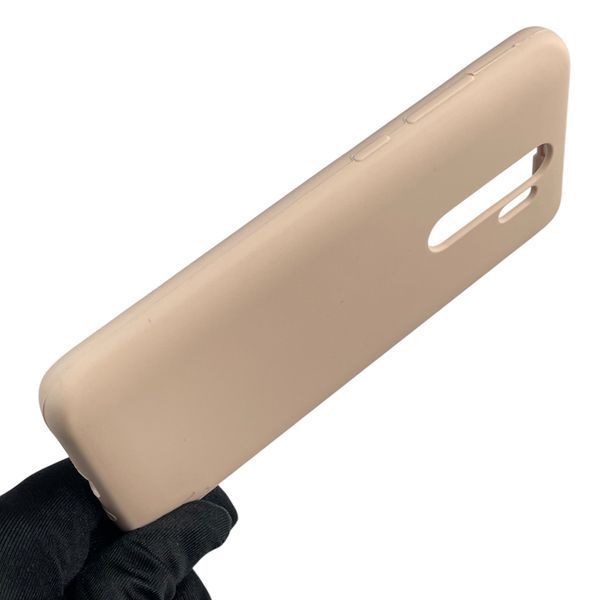Чохол для Xiaomi Redmi Note 8 Pro силіконовий з мікрофіброю нековзний на сяомі редмі нот 8 про пудровий 0032788 фото