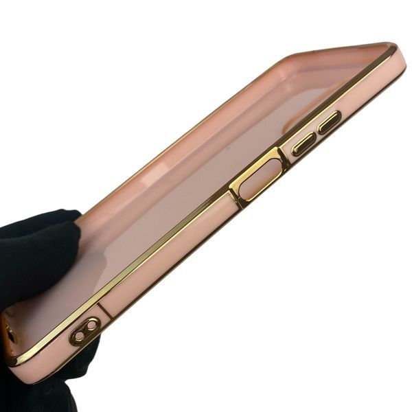 Чехол для OPPO A18 4G CPH2591 с кольцом MagSafe с золотой окантовкой на оппо а18 пудровый gs1 0022187 фото
