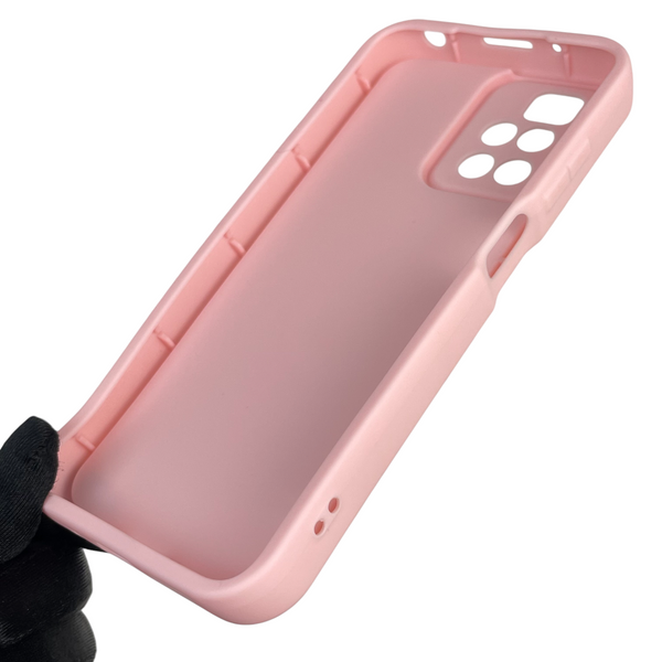 Чехол силиконовый Soft Touch с 3D принтом для Xiaomi Redmi 10 розовый (Полная защита камеры) 0042143 фото