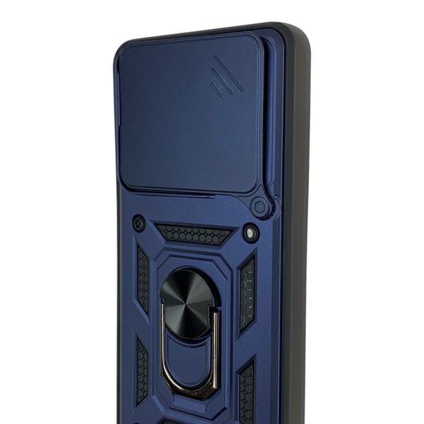 Чохол протиударний для Xiaomi Redmi Note 15 Pro 4G з магнітною пластиною зі шторкою на камері синій 0051719 фото