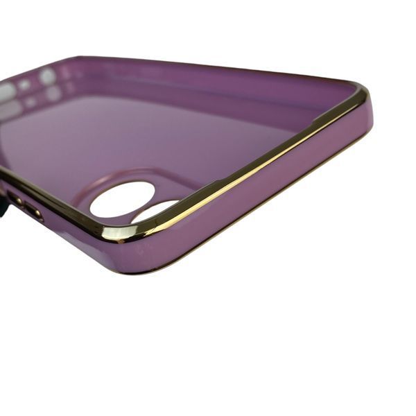 Чехол для OPPO A38 4G CPH2579 с кольцом MagSafe с золотой окантовкой на оппо а38 черничный gs1 0021852 фото