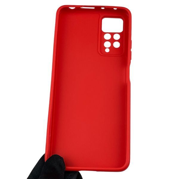Чехол для Xiaomi Redmi Note 11 Pro 4G с квадратными гранями с защитой камеры сяоми нот 11 про 4г красный 0012808 фото