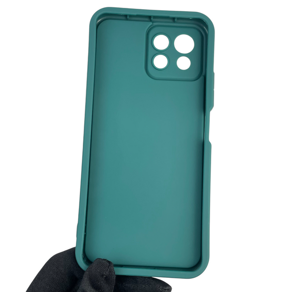 Чехол силиконовый Soft Touch для Xiaomi Mi 11 Lite темно-зеленый (Полная защита камеры) 0039757 фото