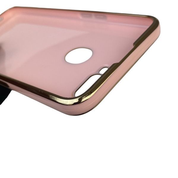 Чохол для OPPO A5S з кільцем-підставкою із золотою окантовкою на оппо а5с пудровий gs1 0020959 фото