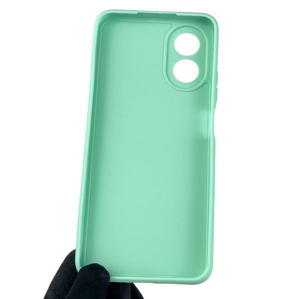 Чехол для OPPO A38 с квадратными гранями с защитой камеры на оппо а38 мятный 0012406 фото