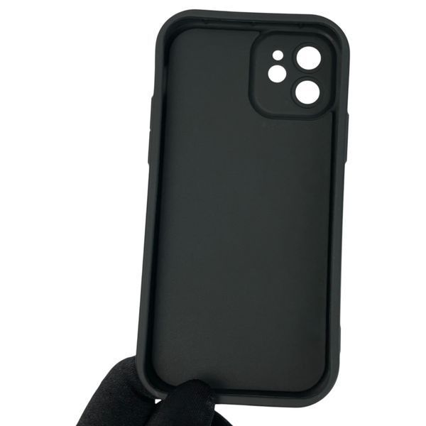 Чехол силиконовый Soft Touch с 3D принтом мема сибу для Apple iPhone 12 черный (Полная защита камеры) 0048251 фото