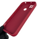Чехол силиконовый оригинальный Soft Touch с 3D принтом милый мишка для Xiaomi Redmi 10A бордовый (Полная защита камеры) 0043722 фото 4