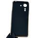 Чохол для Xiaomi POCO C65 глянсовий із золотою окантовкою із захистом камери на сяомі поко с65 чорний 0008384 фото 2