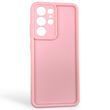 Чохол силіконовий Soft Touch для Samsung Galaxy S21 Ultra рожевий (Повний захист камери) 0054048 фото