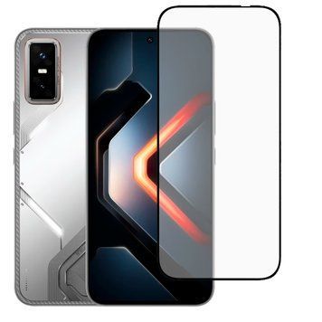 Защитное стекло для телефона Infinix GT 30 Pro противоударное на весь экран прозрачное с черной рамкой 0053798 фото