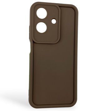 Чохол силіконовий Soft Touch для Realme Note 60x коричневий (Повний захист камери) 0054149 фото