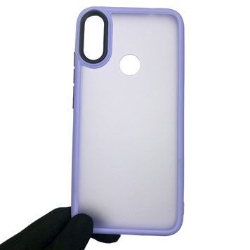 Чехол для Xiaomi Redmi Note 7 противоударный матовый с высокими бортами на сяоми редми нот 7 сиреневый 0000779 фото