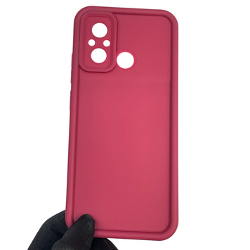 Чохол силіконовий Soft Touch для Xiaomi Poco C55 бордовий (Повний захист камери) 0039808 фото