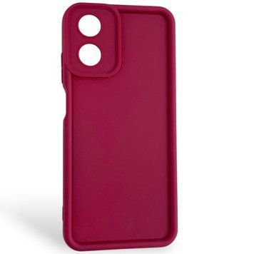 Чехол силиконовый Soft Touch для Motorola G04 бордовый (Полная защита камеры) 0054380 фото