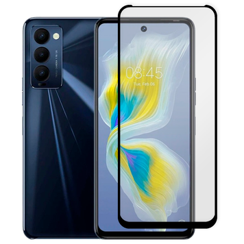 Захисне скло 6D OG для телефона Tecno Camon 18P (CH7n) повноекранне протиударне на техно камон 18п чорне 0013972 фото