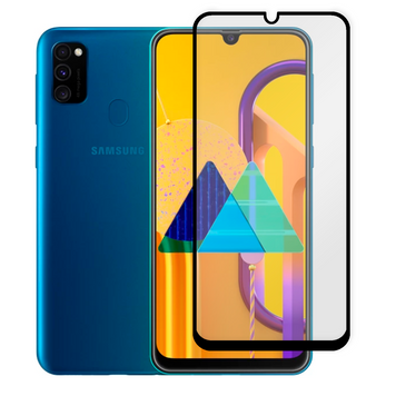 Защитное стекло для телефона Samsung Galaxy M30s (SM-M307F) противоударное на самсунг м30с черное 0038706 фото