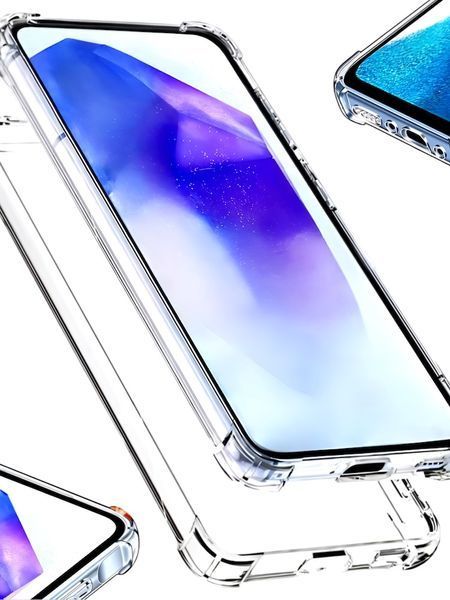 Чехол для Samsung Galaxy A70 SM-A705F с бронь углами углы выше экрана противоударный на самсунг а70 прозрачный 0000376 фото