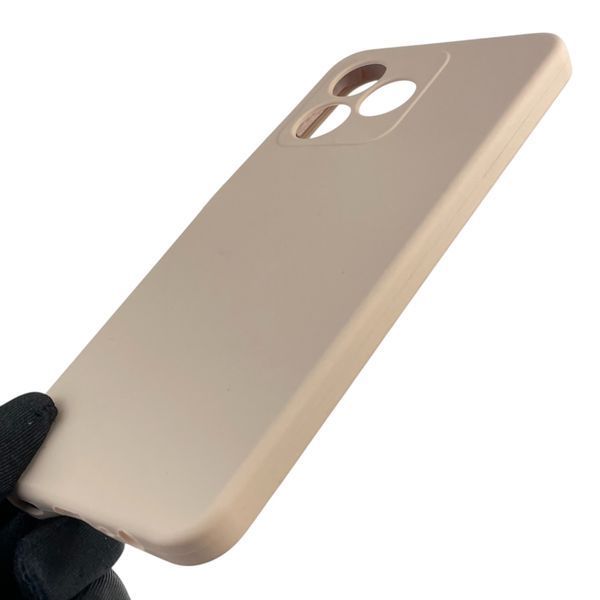 Чохол для Realme C51 силіконовий з мікрофіброю нековзний на реалмі с51 пудровий 0031805 фото