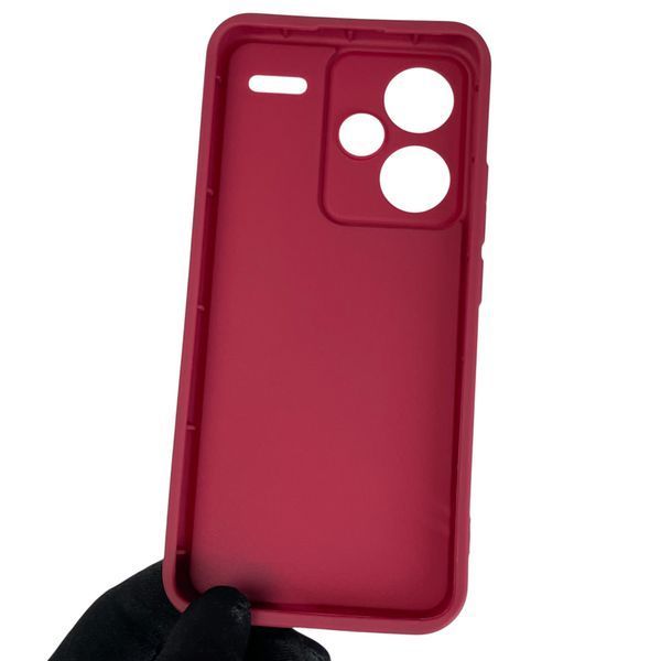 Чехол силиконовый Soft Touch для Xiaomi Redmi Note 13 Pro Plus бордовый (Полная защита камеры) 0044110 фото