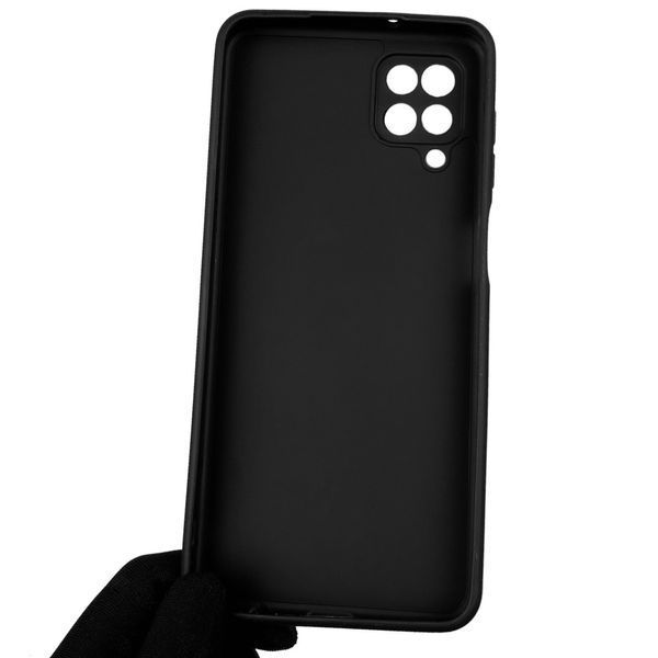 Чехол для Samsung Galaxy A12 SM-A127F с квадратными гранями c защитой камеры на самсунг а12 чёрный 0001280 фото