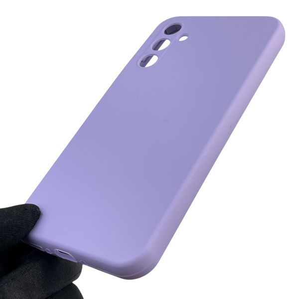 Чохол для Samsung Galaxy A34 5G (SM-A346E) силіконовий з мікрофіброю нековзний на самсунг а34 5г бузковий 0031940 фото