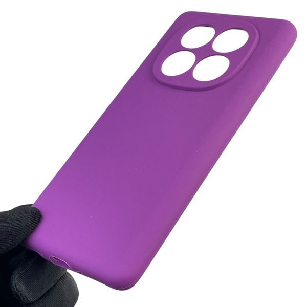 Чехол для Xiaomi Poco X7 силиконовый с микрофиброй нескользящий на сяоми поко х7 фиолетовый 0032538 фото
