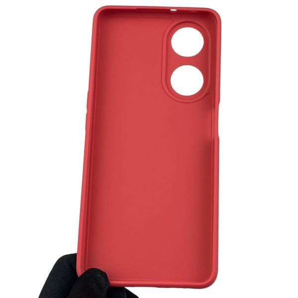 Чохол для OPPO A98 5G з квадратними гранями із захистом камери на оппо а98 5г червоний 0012457 фото